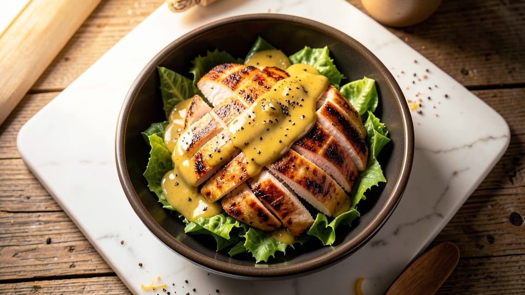 Applebee's Grilled Chicken Caesar Salad Recipe: Crispy Croutons and Creamy Anchovy Dressing