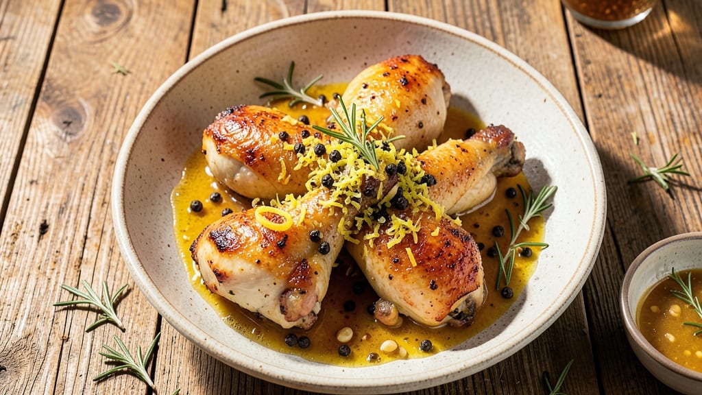 Baked Lemon Pepper Chicken Legs Recipe: Zesty Crisp Skin and Juicy Centers