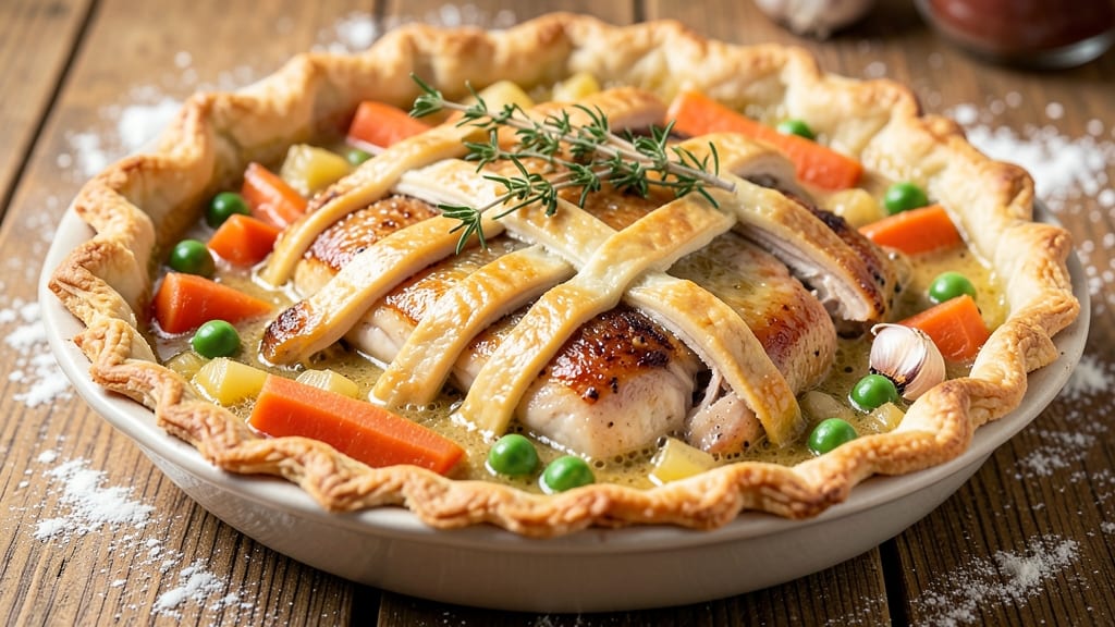Authentic Chicken Pot Pie Recipe: Flaky Pastry Hugs Savory Dumpling-Filled Heaven