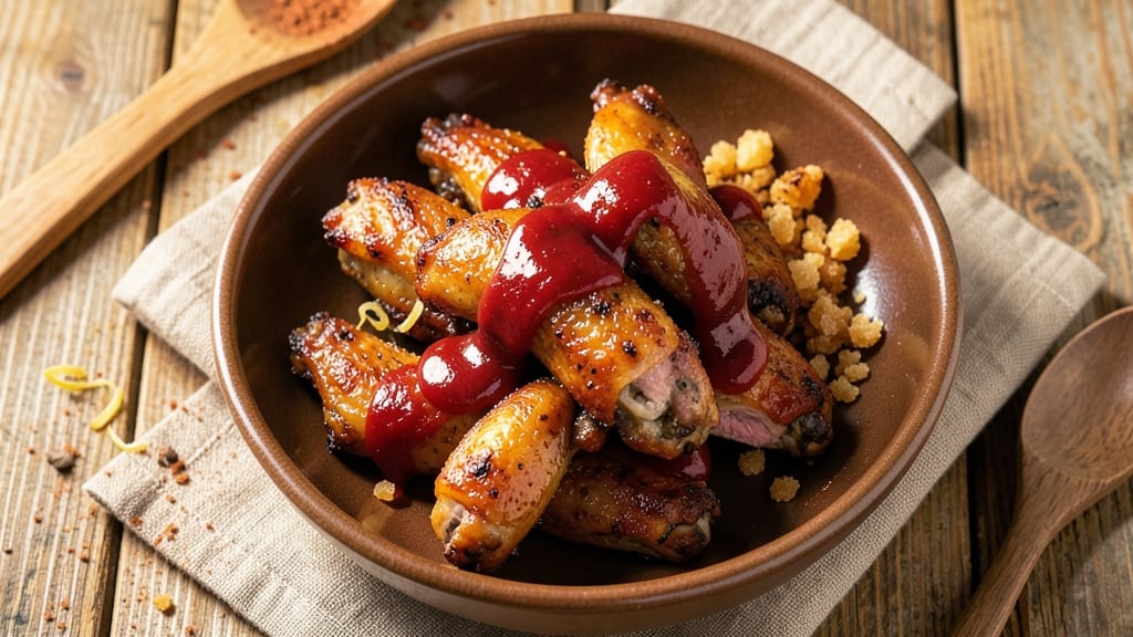 Baked Barbeque Chicken Wings Recipe: Smoky-Sweet Glaze Caramelizes to Sticky Perfection