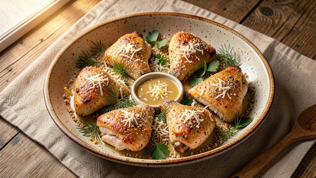 Baked Ranch Chicken Legs Recipe: Foil-Braised Juiciness with Crunchy Parmesan Crust