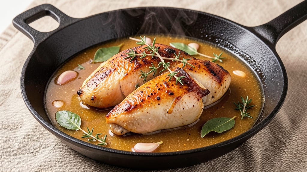 Baked Chicken in Broth Recipe: Herb-Infused Moisture Lock for Foil-Sealed Tender Meat