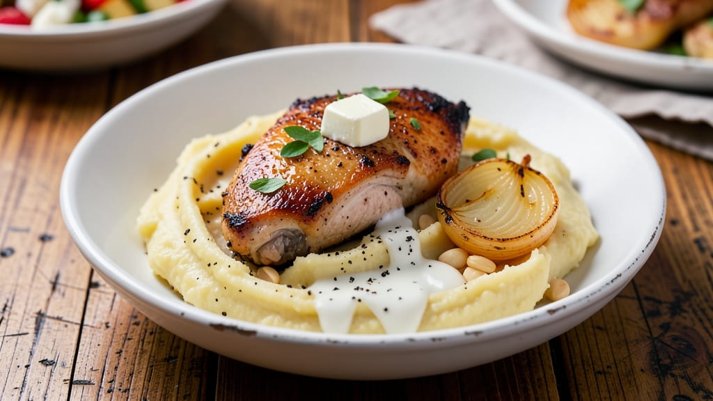 Babe's Chicken and Mashed Potato Recipe: Buttery Gravy-Braised Harmony
