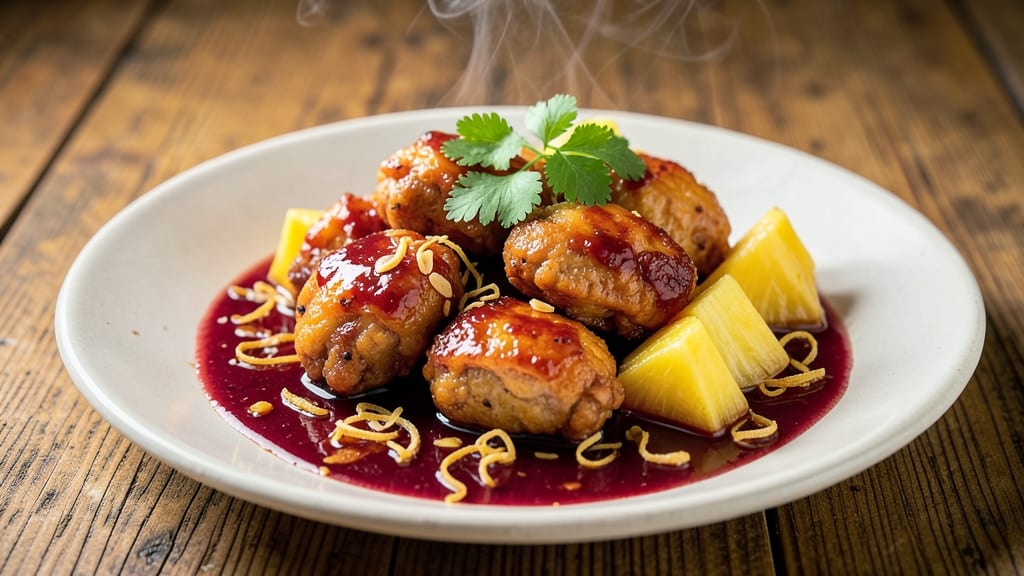 Basic Sweet and Sour Chicken Recipe: Tangy Pineapple Glaze Meets Crispy Pan-Fried Bites