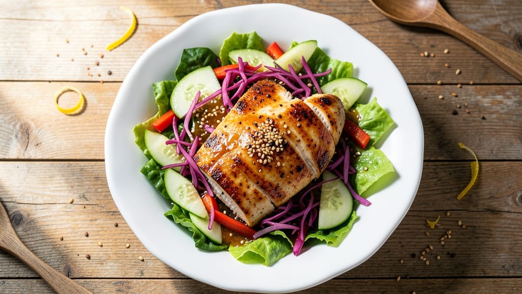 Applebee's Grilled Oriental Chicken Salad Recipe: Crispy Sesame-Kissed Bites Over Fresh Greens