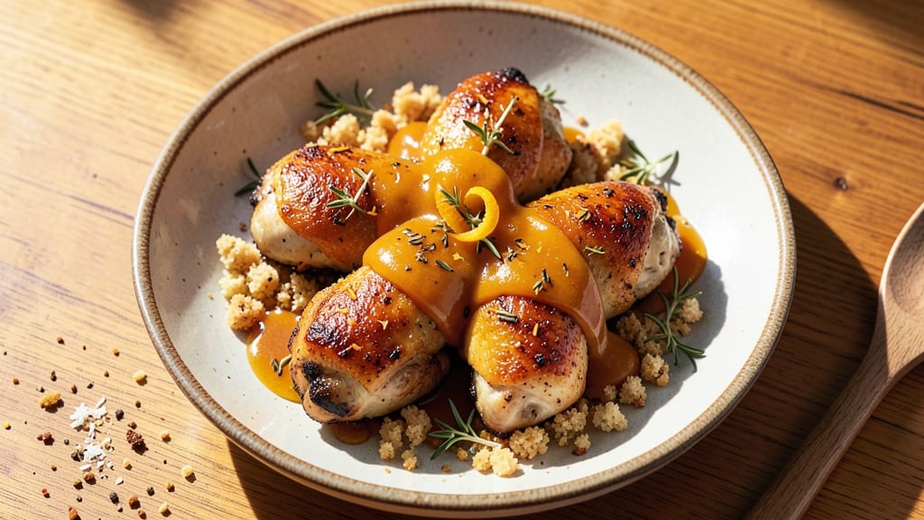 Baked Orange Chicken Thighs Recipe: Crispy Parmesan Crust With Citrus-Kissed Juiciness