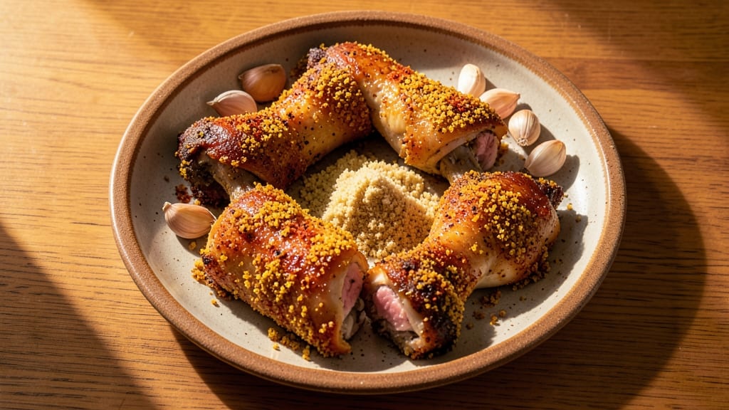 Baked Chicken Legs Recipe With Bread Crumbs: Foil-Sealed Crunch and Juicy Centers