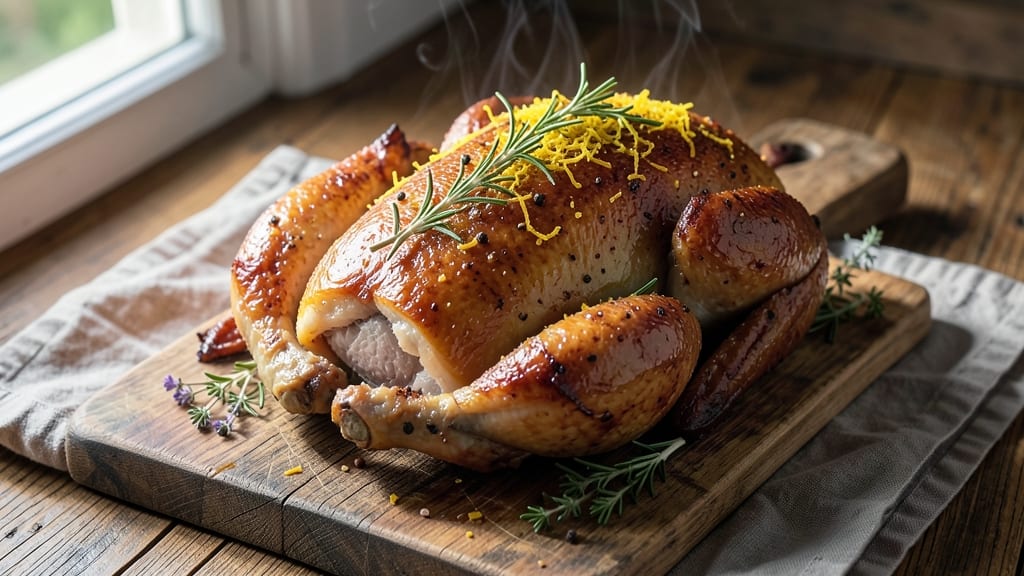 Baked Lemon Pepper Whole Chicken Recipe: Crispy Skin, Zesty Juices Locked In
