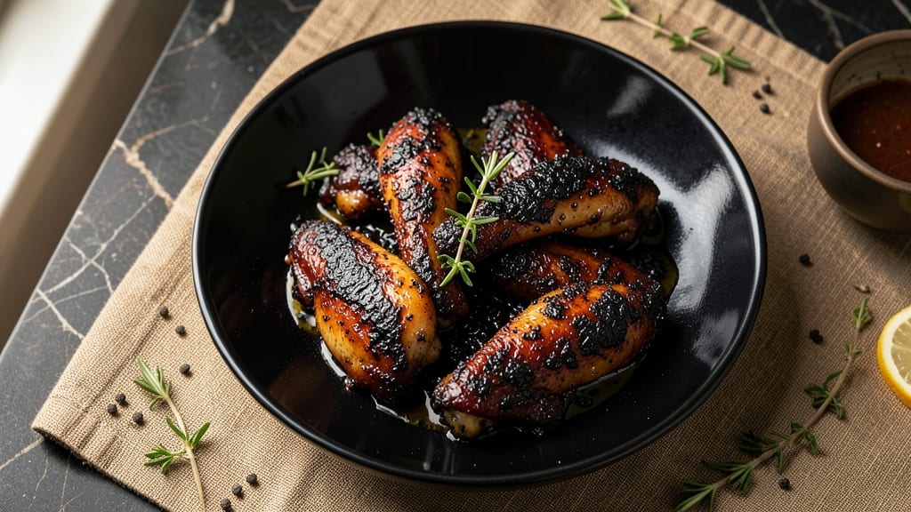 Baked Chicken Wings Black Recipe: Smoky-Spiced Crunch With Foil-Sealed Juiciness