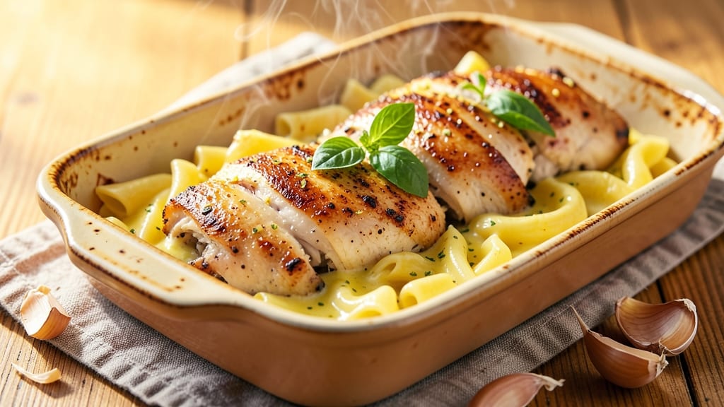 Baked Chicken Lemon Ziti Recipe: Creamy Pasta Bake With Juicy Chicken