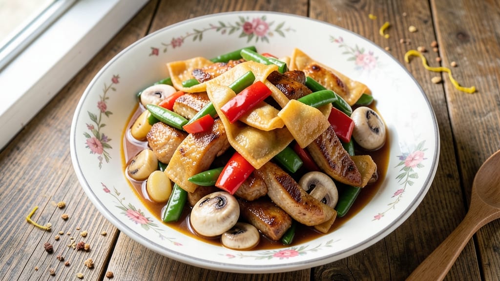 Applebee's Chicken Wonton Stir Fry Recipe: Crispy Wonton Bites with Sweet & Savory Sauce