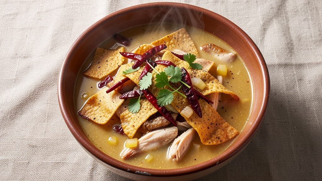 Authentic Chicken Enchilada Soup Recipe: Tortilla-Stripped Depth and Smoky Cumin Magic