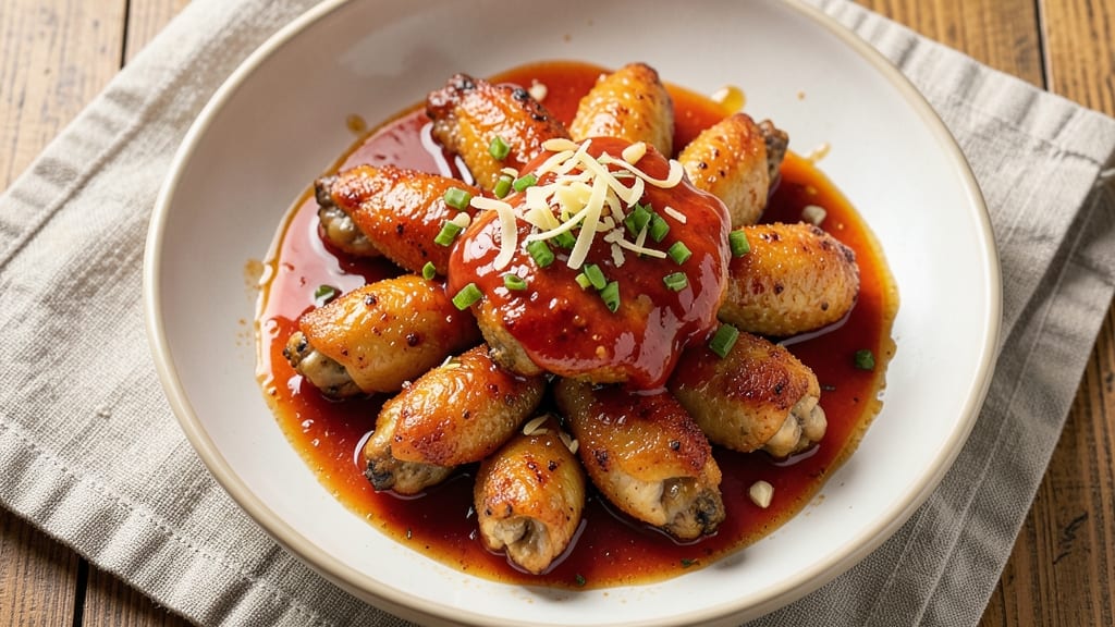 Baked Sweet and Sour Chicken Wings Recipe: Honey-Vinegar Glaze with Crispy Skin