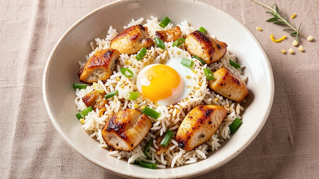 Baked Chicken Fried Rice Recipe: Crispy-Topped One-Pan Harmony