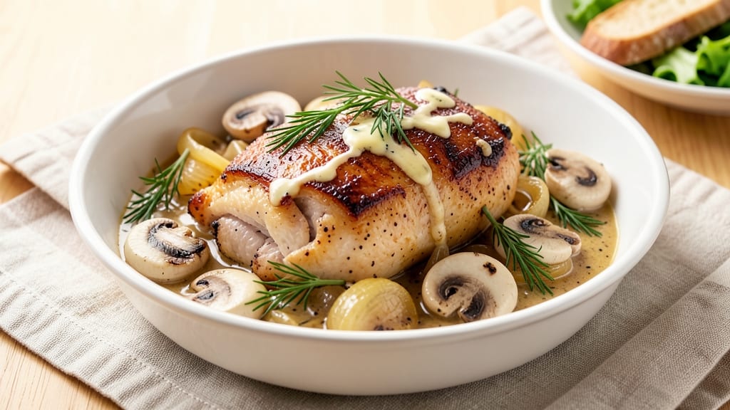 Baked Chicken Stroganoff Recipe: Foil-Sealed Juiciness With Creamy Mushroom Sauce