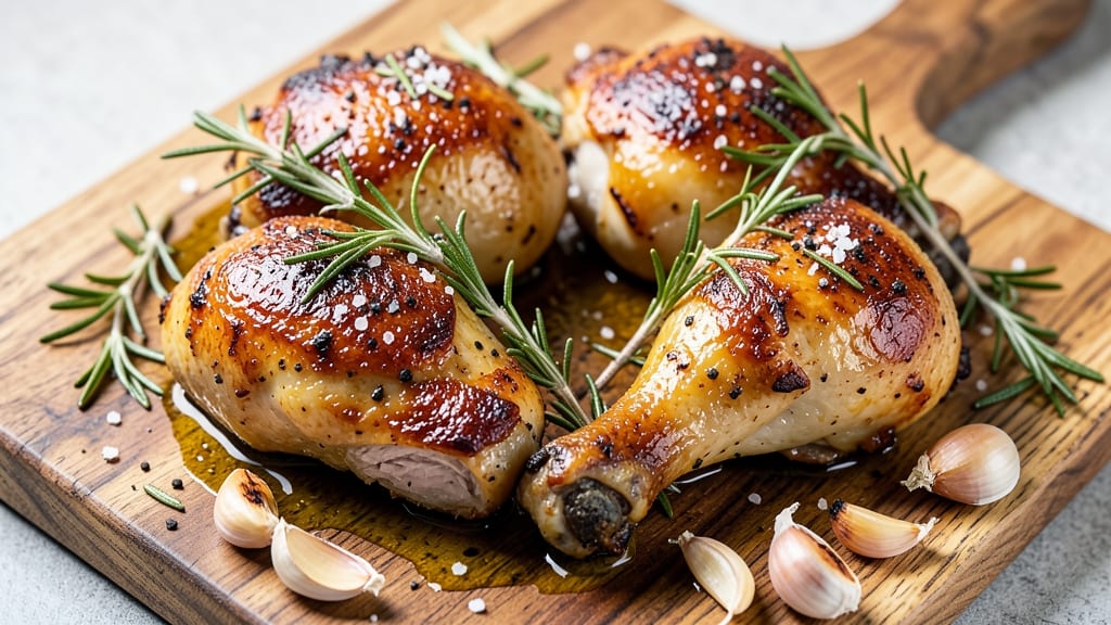 Baked Rosemary Chicken Leg Quarters Recipe: Herb-Infused Crisp With Foil-Sealed Juice
