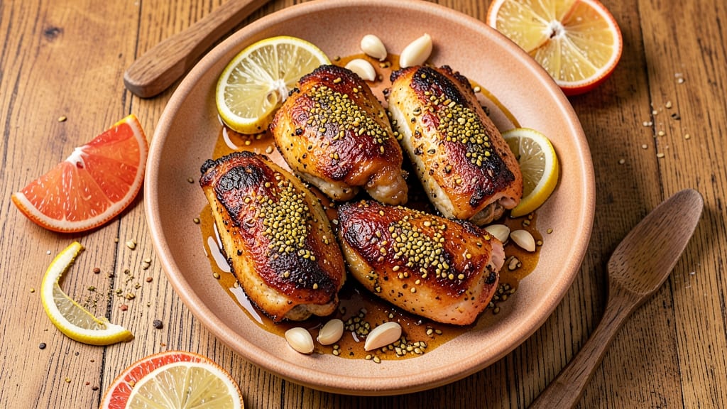 Air Fry Chicken Quarters Recipe: Crispy Za'atar Crust With Foil-Locked Juiciness