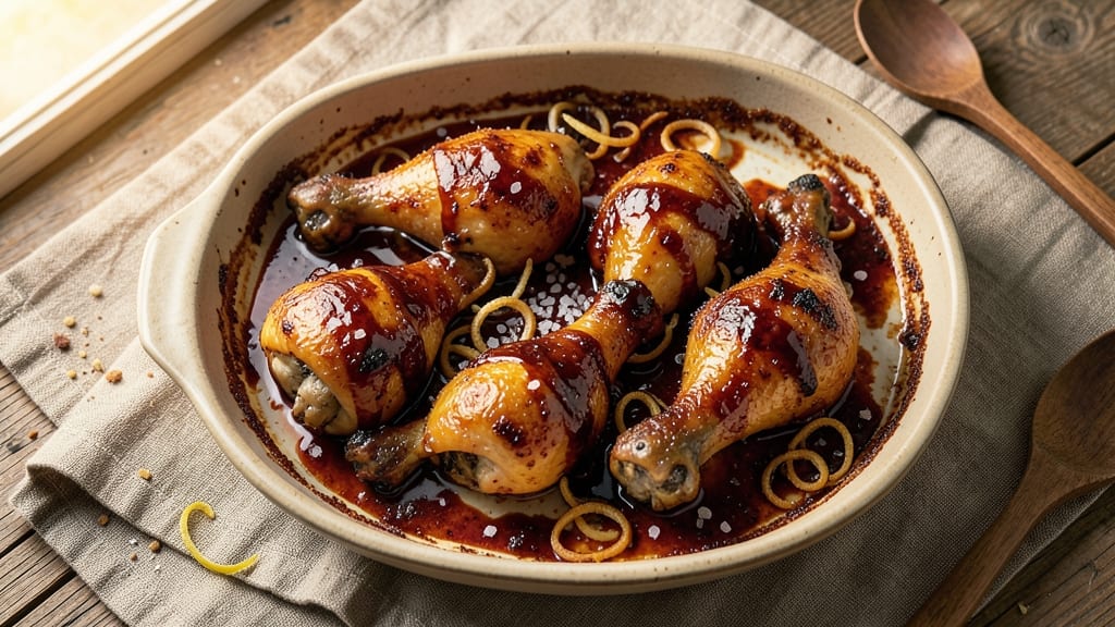 Baked Barbeque Chicken Legs Recipe: Smoky-Sweet Glaze Locks in Juicy Tenderness