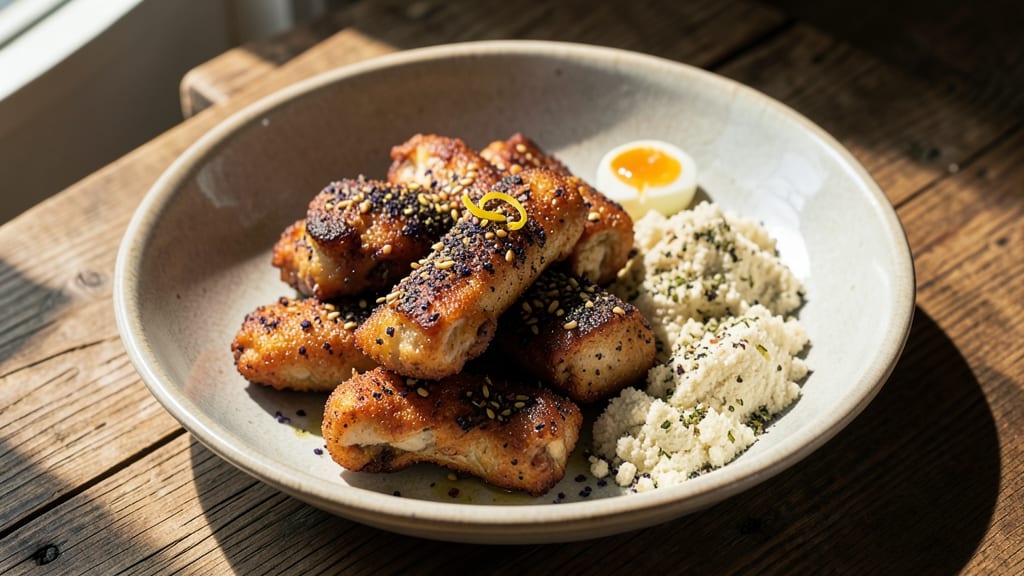 Air Fried Chicken Gizzards Recipe: Crispy Za'atar Crust With Foil-Sealed Juiciness