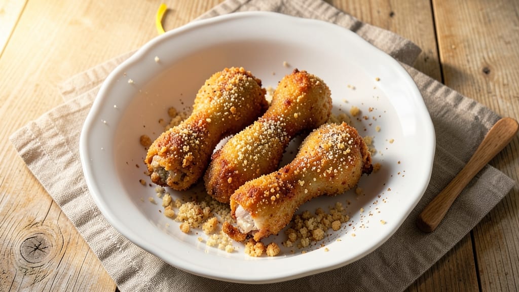 Baked Breaded Chicken Drumsticks Recipe: Air-Crisped Crunch Without Deep-Frying Mess