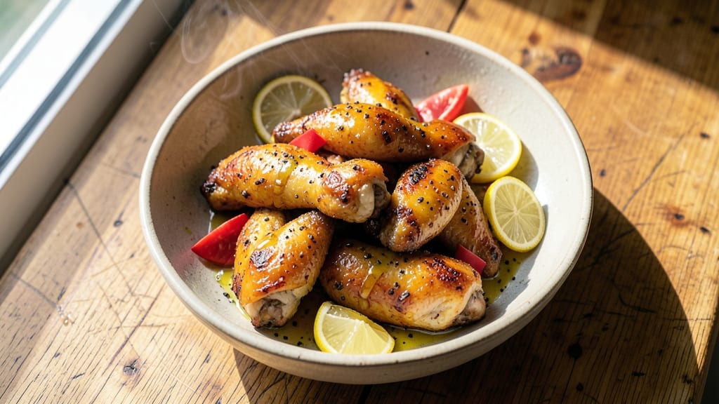 Air Fry Lemon Pepper Chicken Wings Recipe: Zesty Crunch Without the Grease