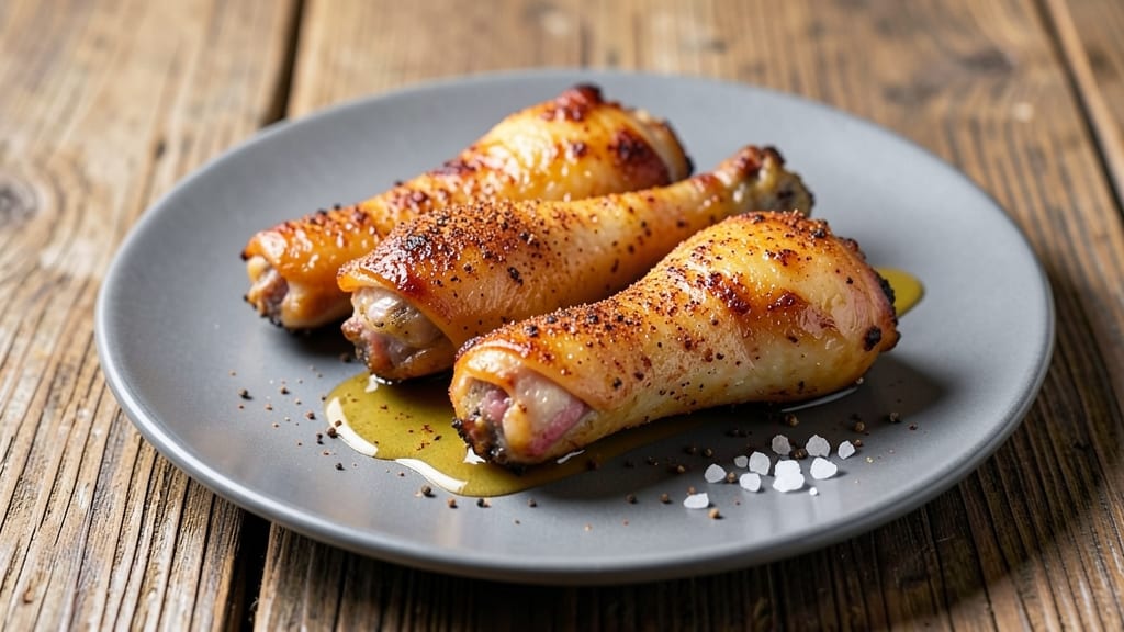 Air Fryer Chicken Legs Recipe: Juicy Drumsticks With Crispy Celery Crown