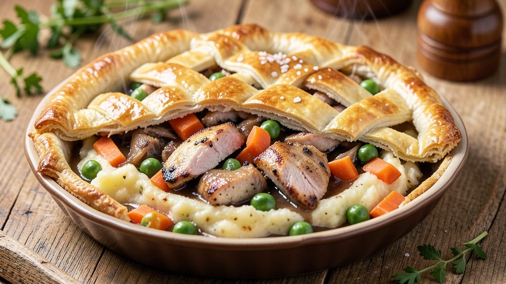 Australian Chicken Meat Pie Recipe: Golden Crust Meets Savory Gravy-Filled Bliss