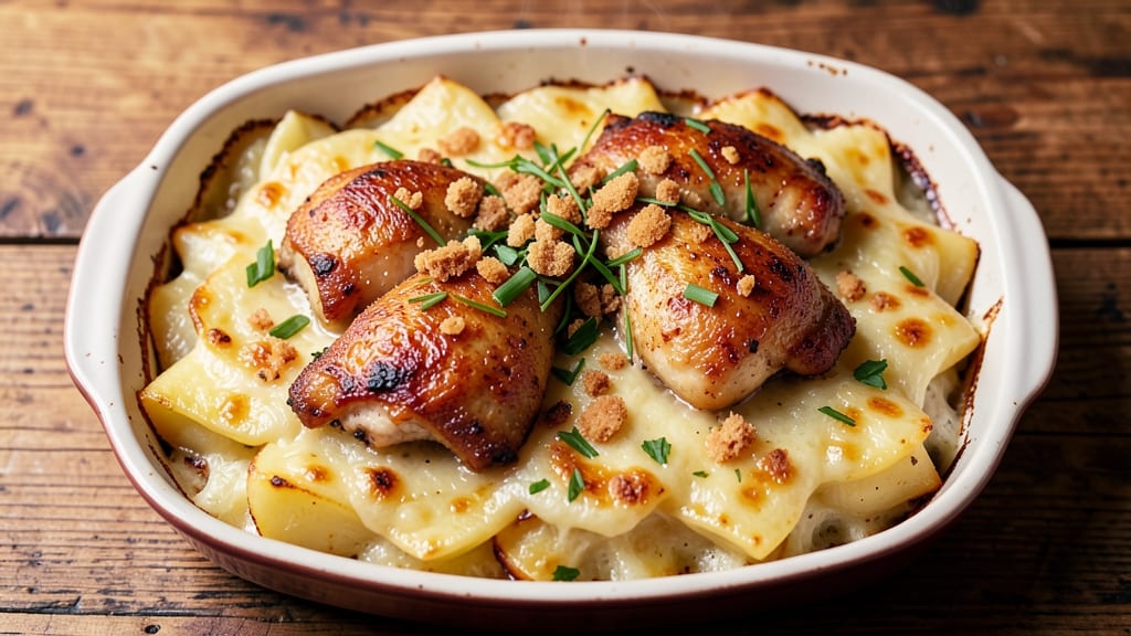 Betty Crocker's Chicken and Au Gratin Potatoes Recipe: One-Dish Comfort with Crispy Top
