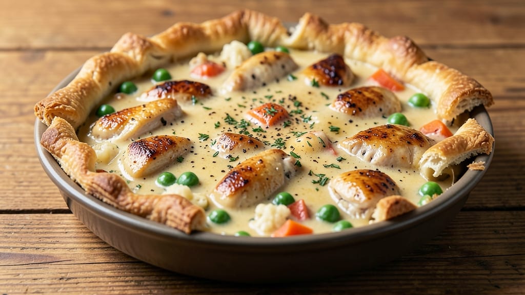 Betty Crocker Chicken Pot Pie Recipe: Crispy Celery Crown Over Savory Herb Filling