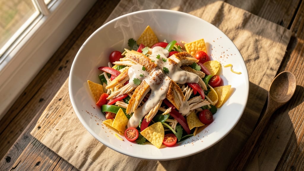Applebee's Fiesta Chicken Chopped Salad Recipe: Crispy Tortilla Bites With Creamy Ranch Twist