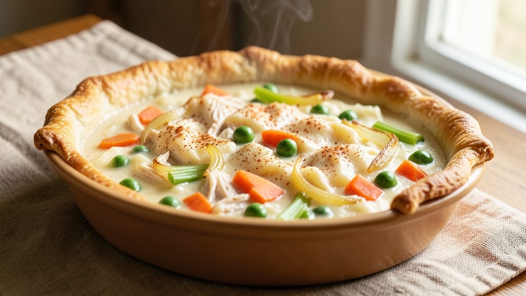 Campbell's Cream of Chicken Pot Pie Recipe: Celery-Crusted Comfort in One Dish