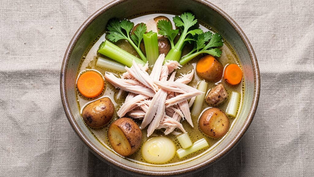 Carrabba's Copycat Chicken Soup Recipe: Celery Crown Crunch Meets Herbed Comfort