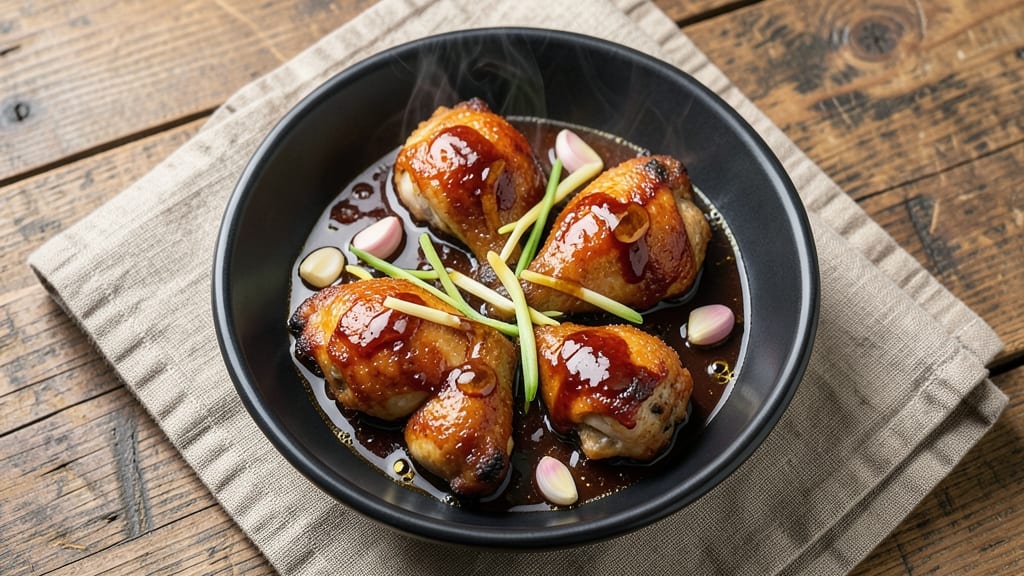 Baked Hoisin Chicken Thighs Recipe: Glossy Glaze Meets Crispy Skin