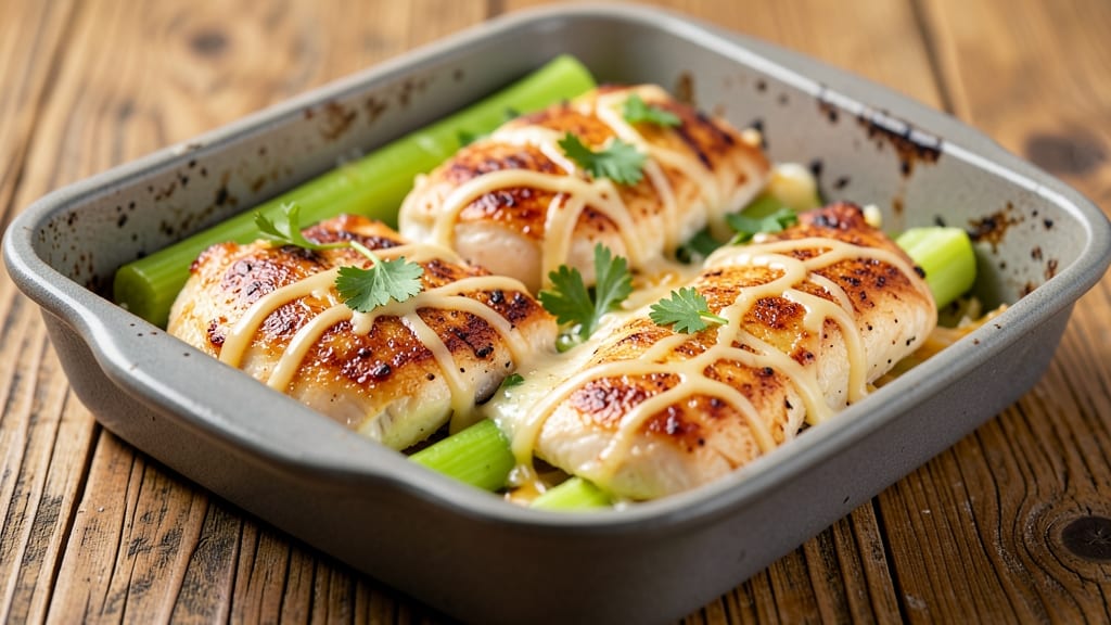 Chicken Bake Copycat Recipe: Crispy Celery Crown Over Melty Ranch Bliss