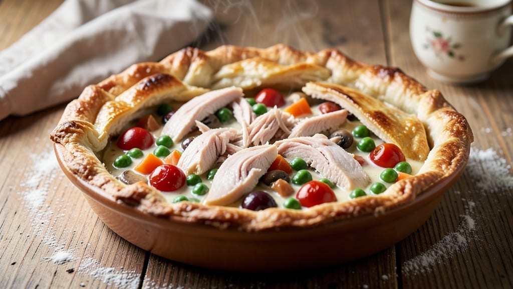 Chicken Pot Pie Recipe with Canned Mixed Vegetables: One-Dish Comfort in 40 Minutes