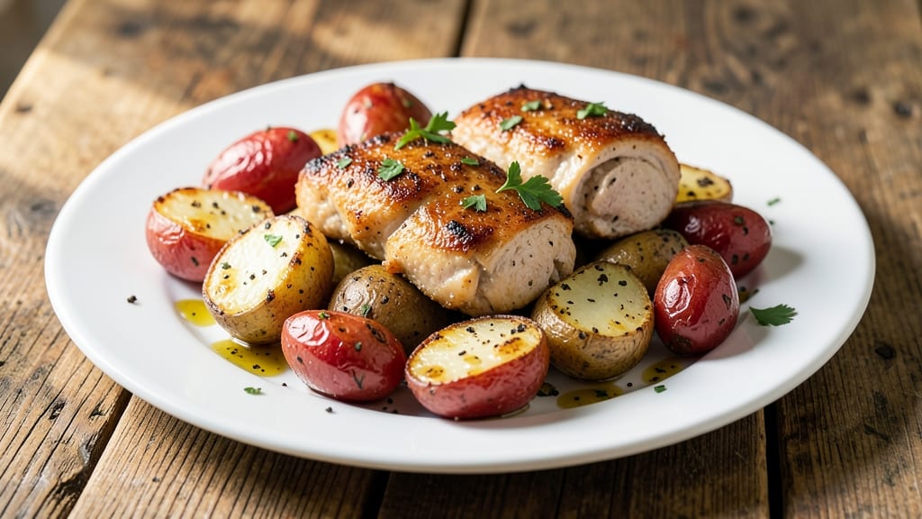 Chicken Tenderloin and Potatoes Recipe: One-Pan Crispy-Skin Harmony