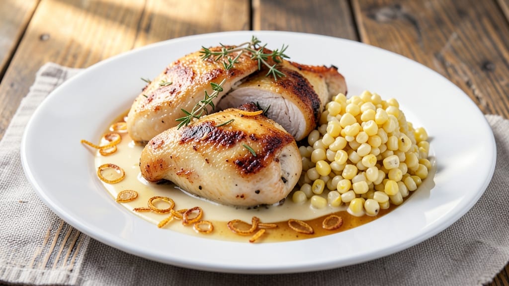 Chicken With Cream Corn Recipe: Sweet Butter and Creamy Corn One-Pan Dinner