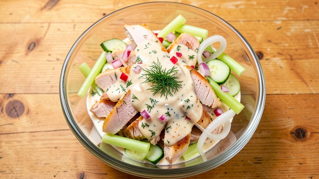 Ashley Mac's Chicken Salad Recipe: Crunchy Celery and Herb-Packed Creaminess