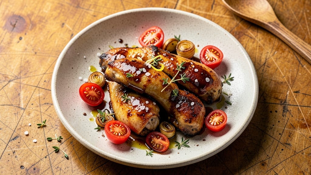 Balsamic Chicken Thighs With Burst Tomatoes Recipe: Sweet-Tart Sauce That Caramelizes to Richness