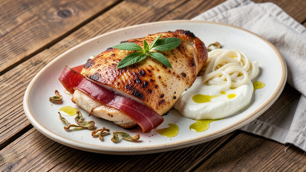 Baked Chicken Saltimbocca Recipe: Proscuitto-Wrapped Herb Crisp in Parchment