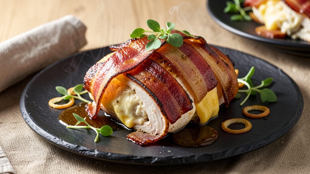 Bacon-Wrapped Cheese-Stuffed Chicken Breast Recipe: Crispy Edges, Melty Centers in One Bite