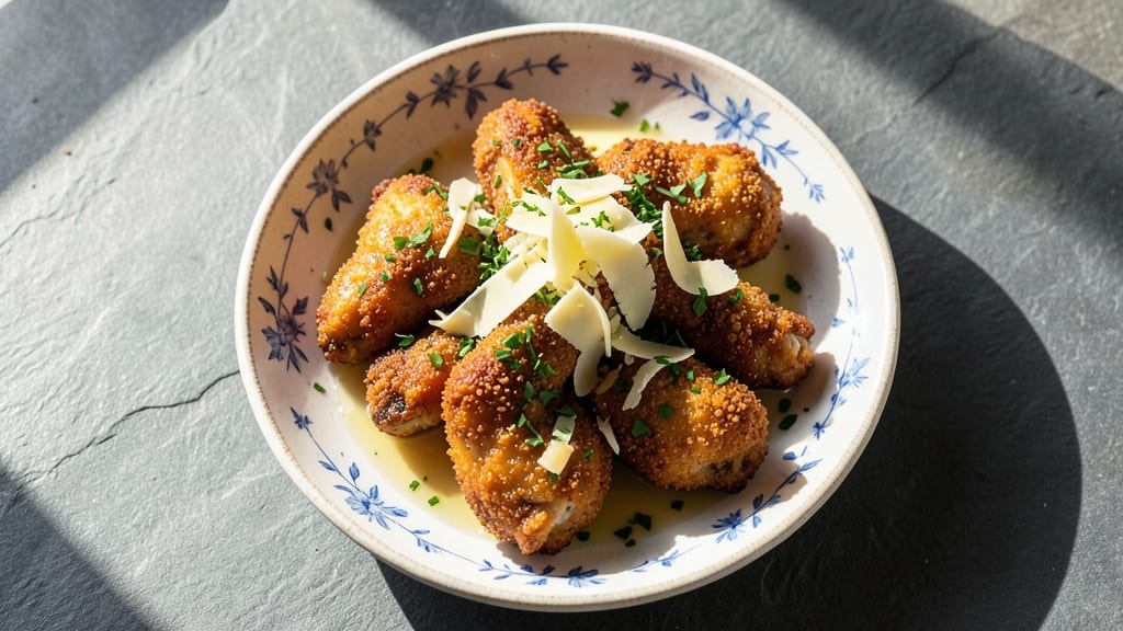 Awesome Fried Chicken Recipe: Crunchy Parmesan Crust With Foil-Sealed Juiciness