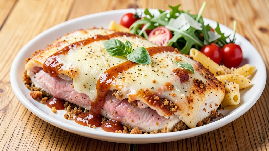Baked Chicken Parmesan Recipe Skinnytaste: Crispy Parm Crust With Lightened-Up Cheese