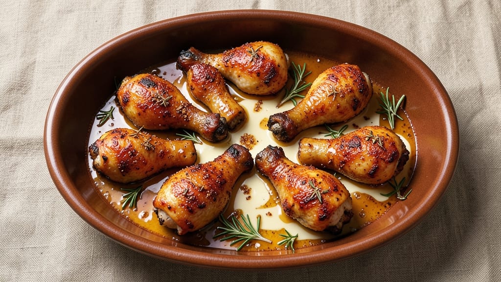 Honey Baked Chicken Drumsticks Recipe: Glazed Caramelized Sweetness in One Pan