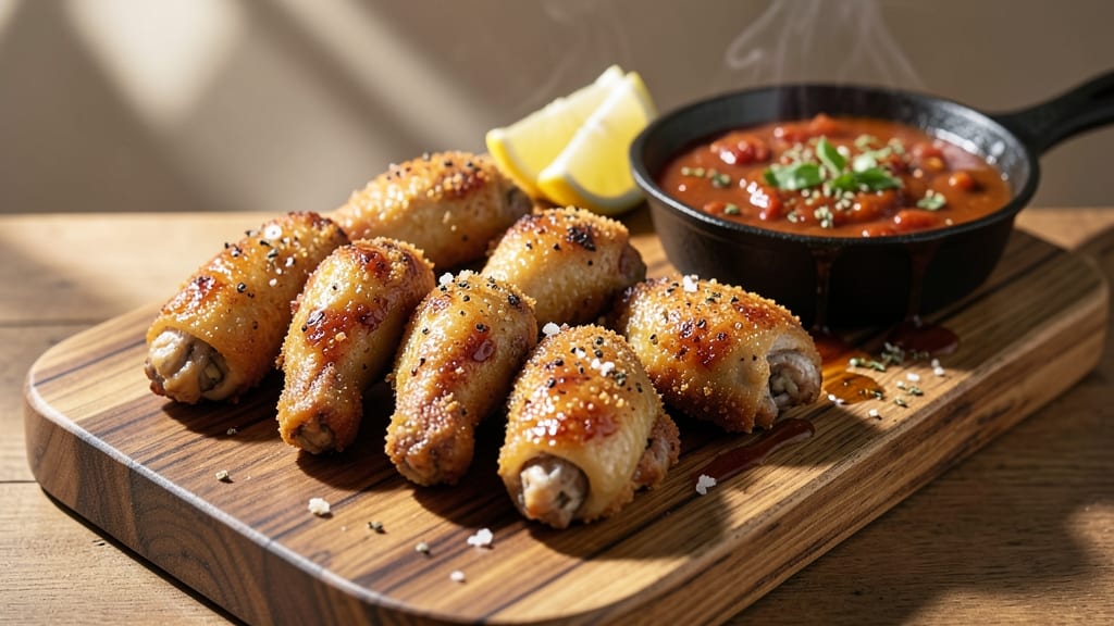 Italian Chicken Wings Recipe: Crispy Parmesan Crunch With Tangy Garlic Twist