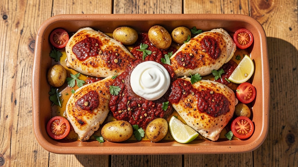 Jamie Oliver's Harissa Chicken Tray Bake Recipe: Spicy North African Heat Meets Comforting One-Pan Magic