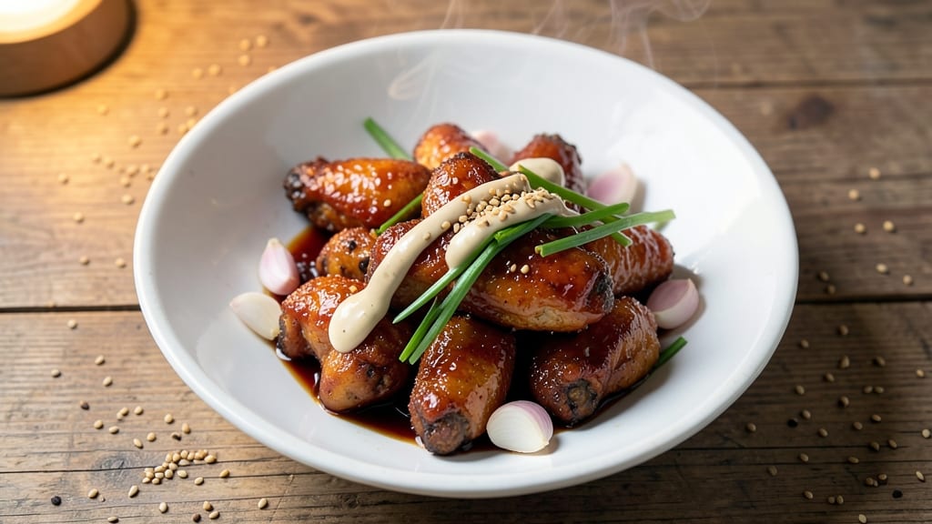 Japanese Chicken Wings Recipe: Crispy-Fried with Yuzu-Tahini Glaze