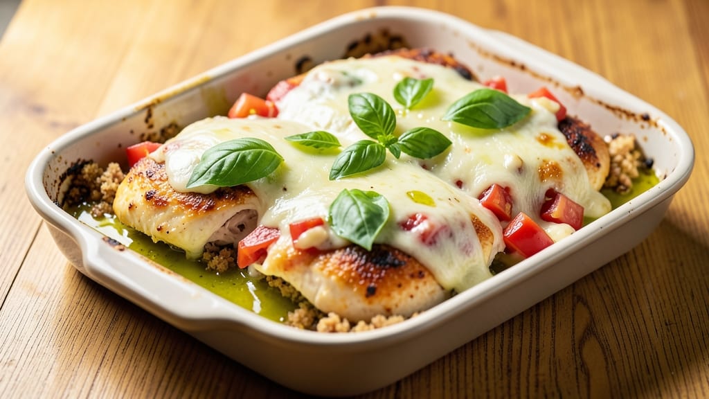Kraft Bruschetta Chicken Bake Recipe: Creamy Tomato Basil Bliss in One Pan