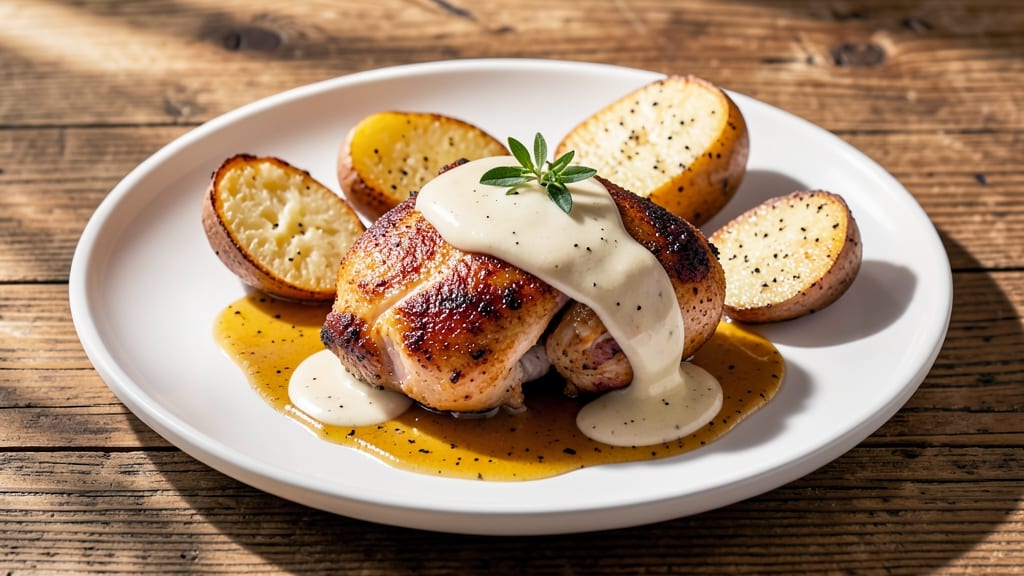 Nelson's Chicken and Potatoes Recipe: Juicy Chicken With Crispy Potato Crowns
