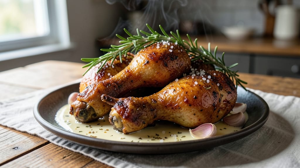 Roast Chicken Thighs and Drumsticks Recipe: Crispy Skin, Juicy Meat in One Pan